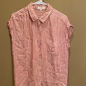 Becaal Stripe Button Down Shirt - Large
